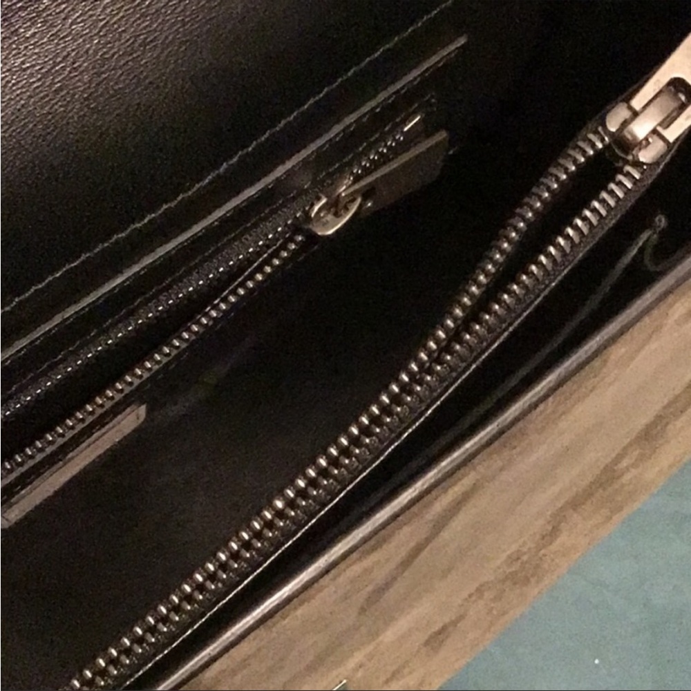 Anine Bing Olive Green Suede Chain Strap Crossbody Bag - Picture 3 of 9